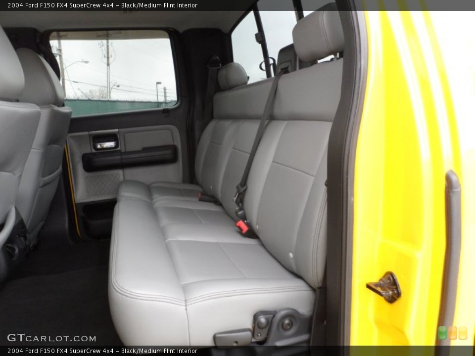 Black/Medium Flint Interior Rear Seat for the 2004 Ford F150 FX4 SuperCrew 4x4 #62064966