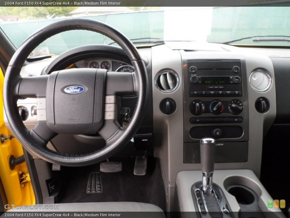 Black/Medium Flint Interior Dashboard for the 2004 Ford F150 FX4 SuperCrew 4x4 #62065011