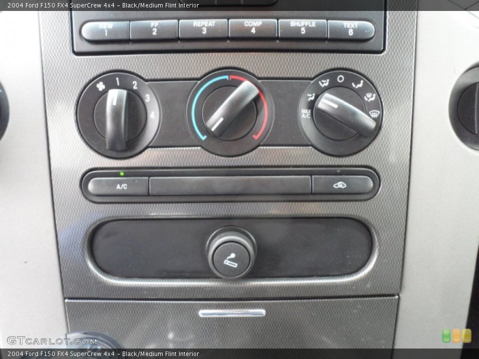 Black/Medium Flint Interior Controls for the 2004 Ford F150 FX4 SuperCrew 4x4 #62065039