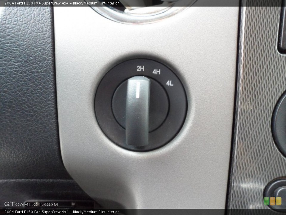 Black/Medium Flint Interior Controls for the 2004 Ford F150 FX4 SuperCrew 4x4 #62065050