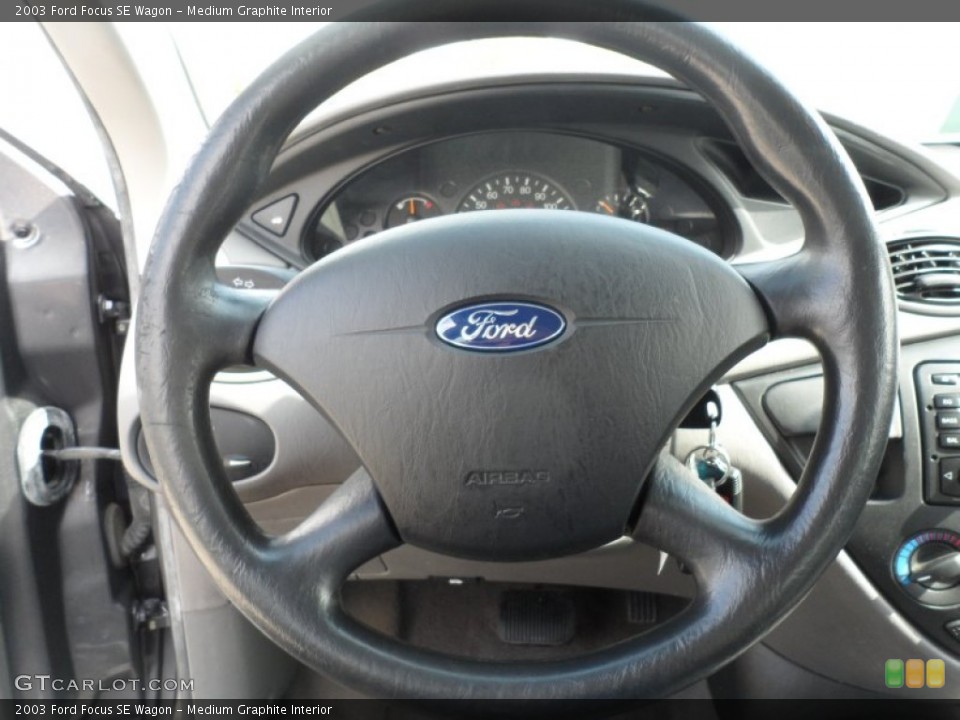 Medium Graphite Interior Steering Wheel for the 2003 Ford Focus SE Wagon #62065453