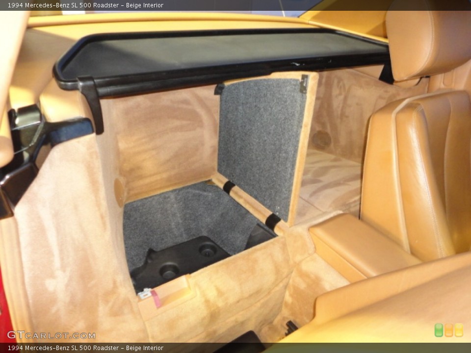Beige Interior Photo for the 1994 Mercedes-Benz SL 500 Roadster #62066805