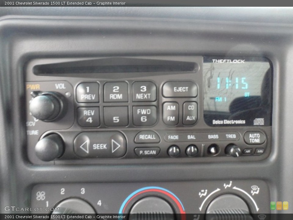 Graphite Interior Audio System for the 2001 Chevrolet Silverado 1500 LT Extended Cab #62067207
