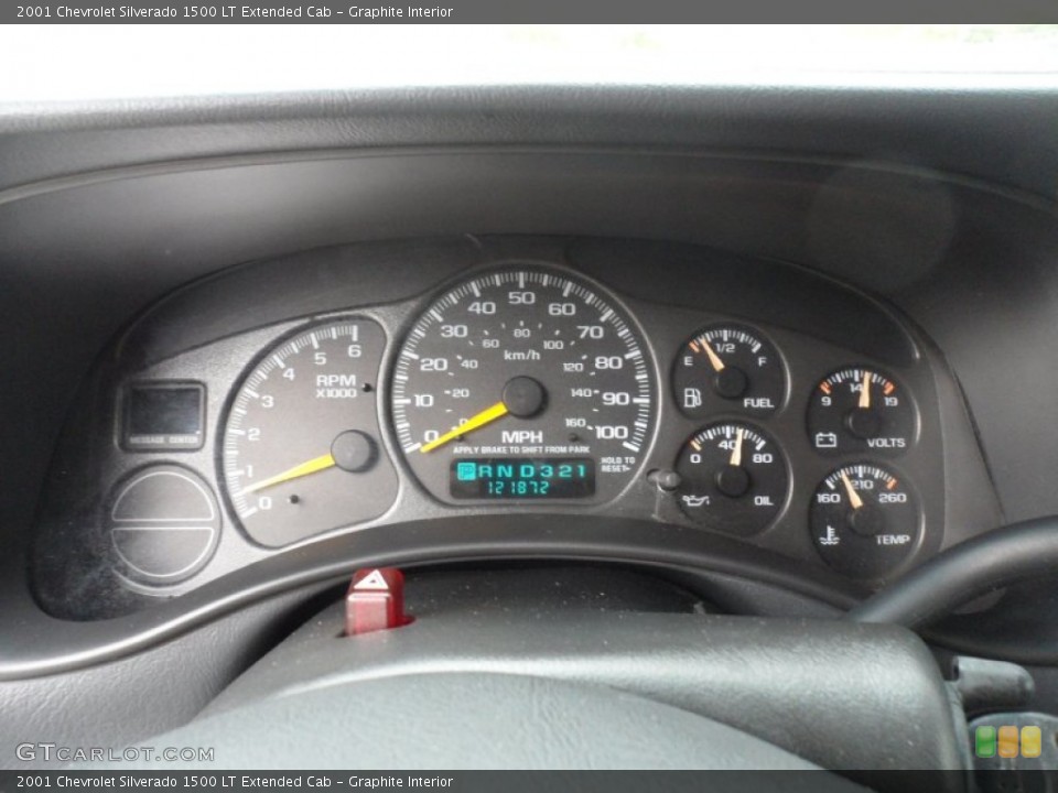 Graphite Interior Gauges for the 2001 Chevrolet Silverado 1500 LT Extended Cab #62067249