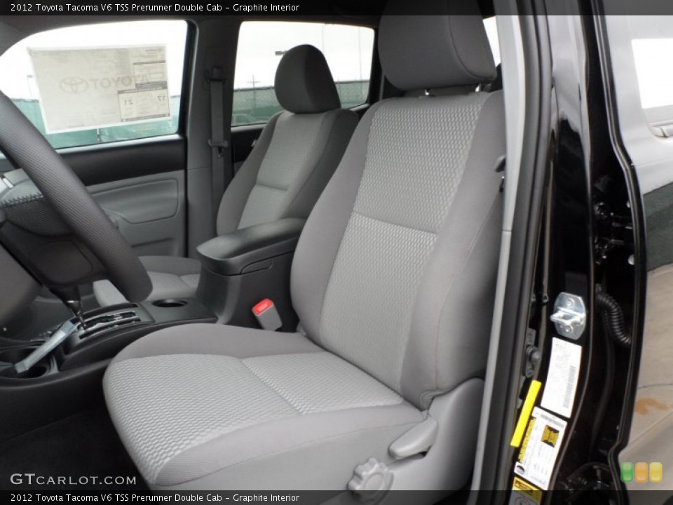 Graphite Interior Front Seat for the 2012 Toyota Tacoma V6 TSS Prerunner Double Cab #62068683