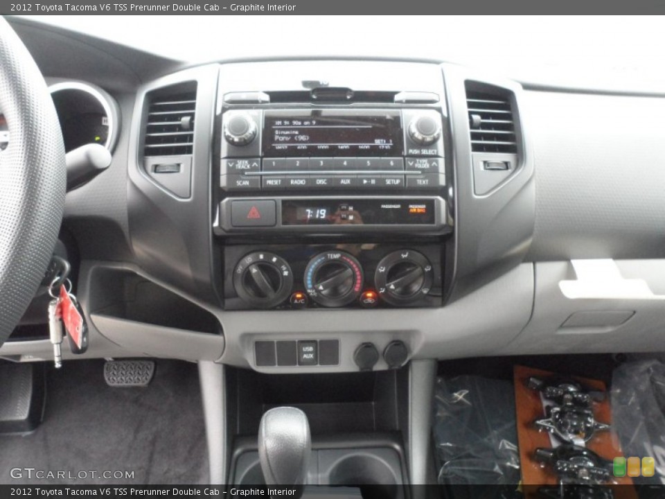Graphite Interior Controls for the 2012 Toyota Tacoma V6 TSS Prerunner Double Cab #62068701