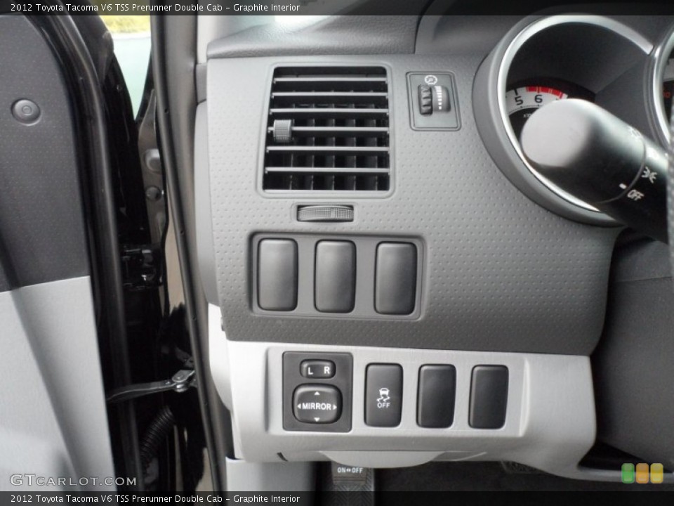 Graphite Interior Controls for the 2012 Toyota Tacoma V6 TSS Prerunner Double Cab #62068743