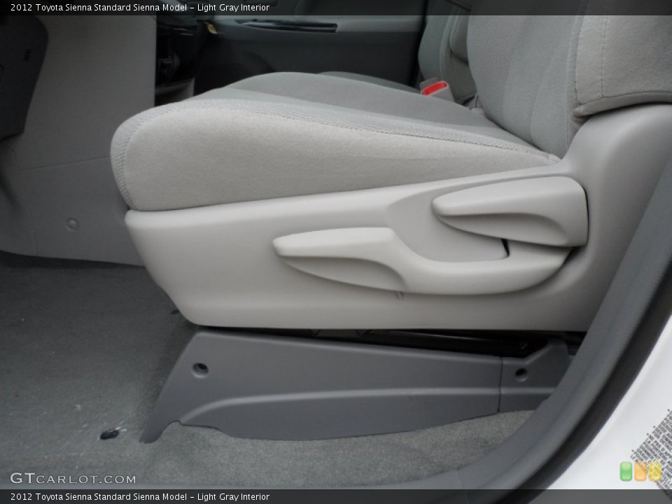 Light Gray Interior Front Seat for the 2012 Toyota Sienna  #62069901