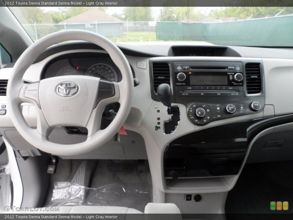 Light Gray Interior Dashboard for the 2012 Toyota Sienna  #62069910