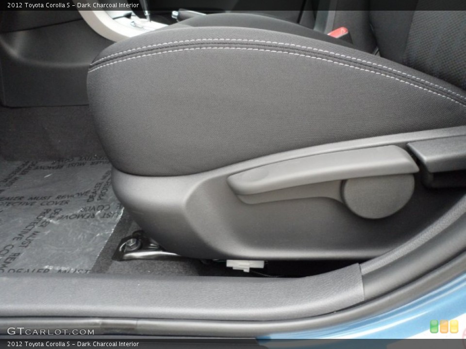 Dark Charcoal Interior Front Seat for the 2012 Toyota Corolla S #62070535