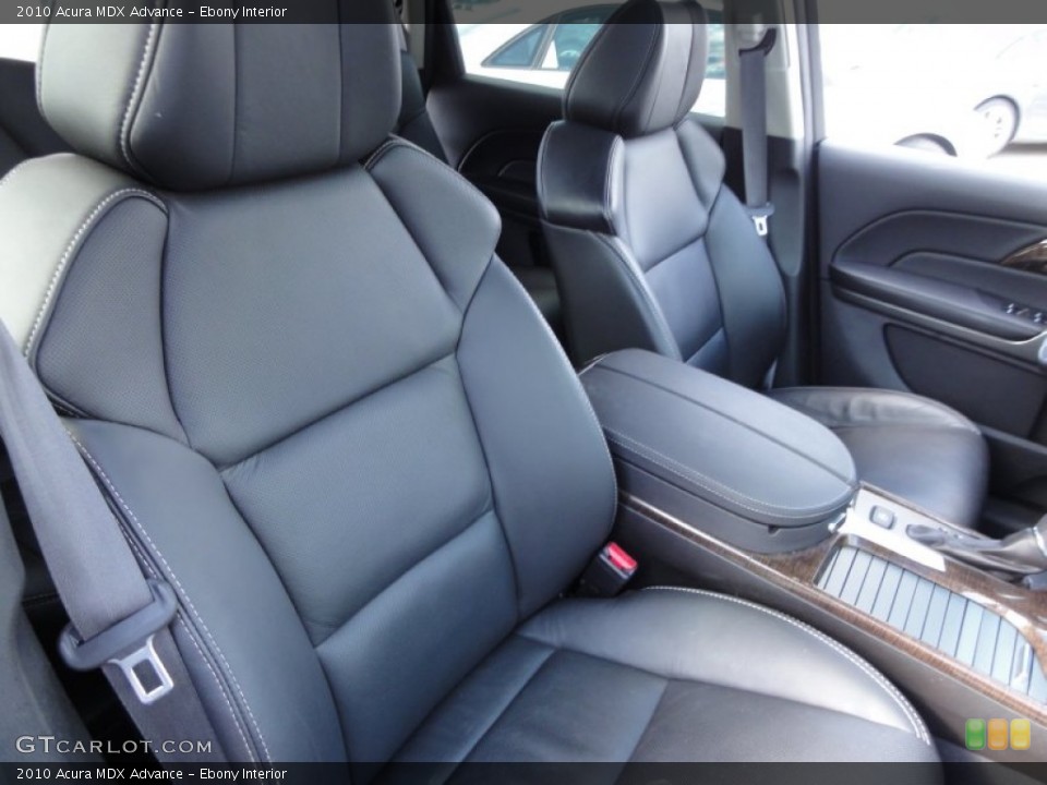 Ebony Interior Front Seat for the 2010 Acura MDX Advance #62071054