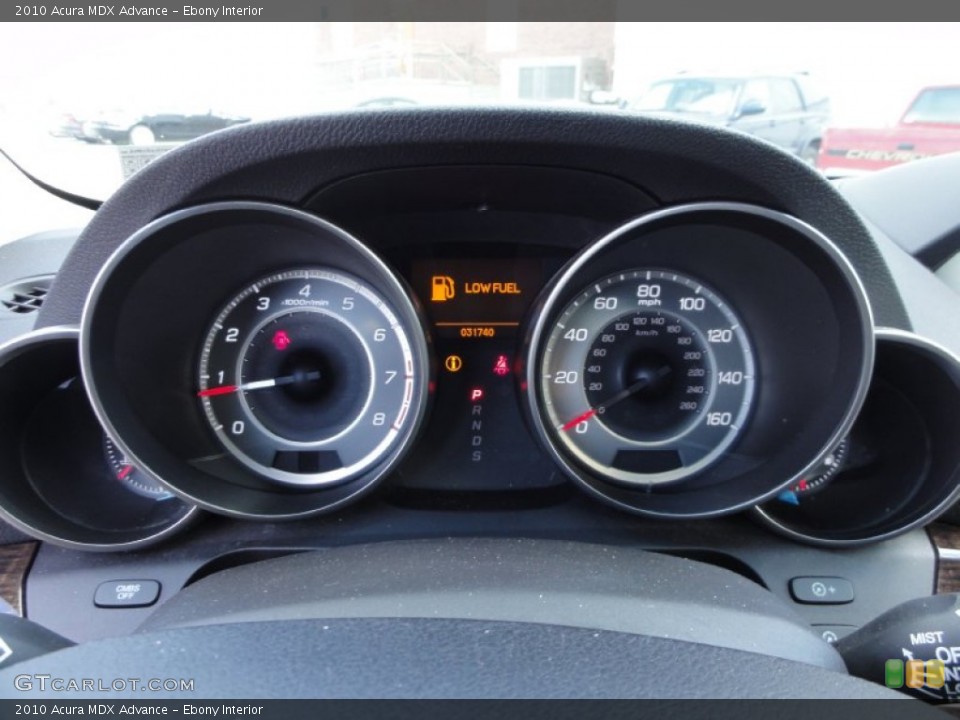 Ebony Interior Gauges for the 2010 Acura MDX Advance #62071316