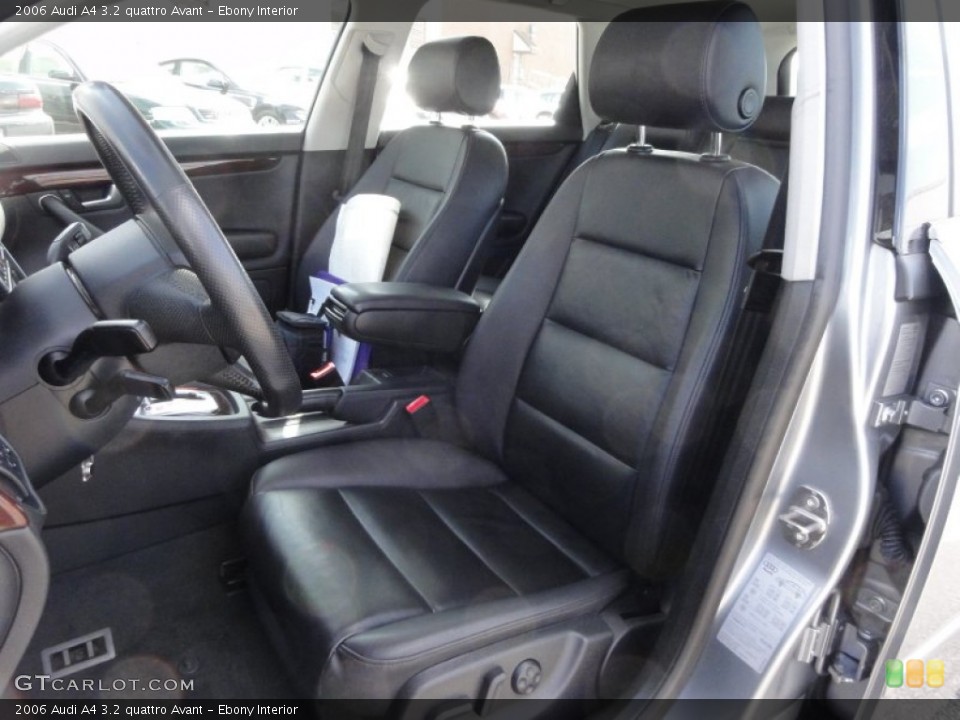 Ebony Interior Front Seat for the 2006 Audi A4 3.2 quattro Avant #62071934