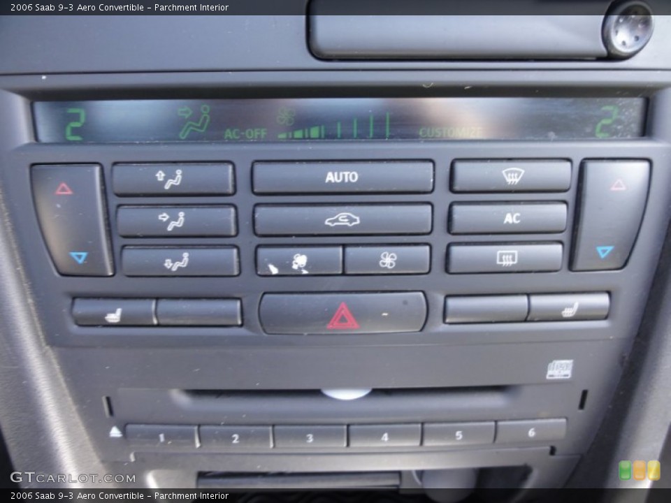 Parchment Interior Controls for the 2006 Saab 9-3 Aero Convertible #62073053
