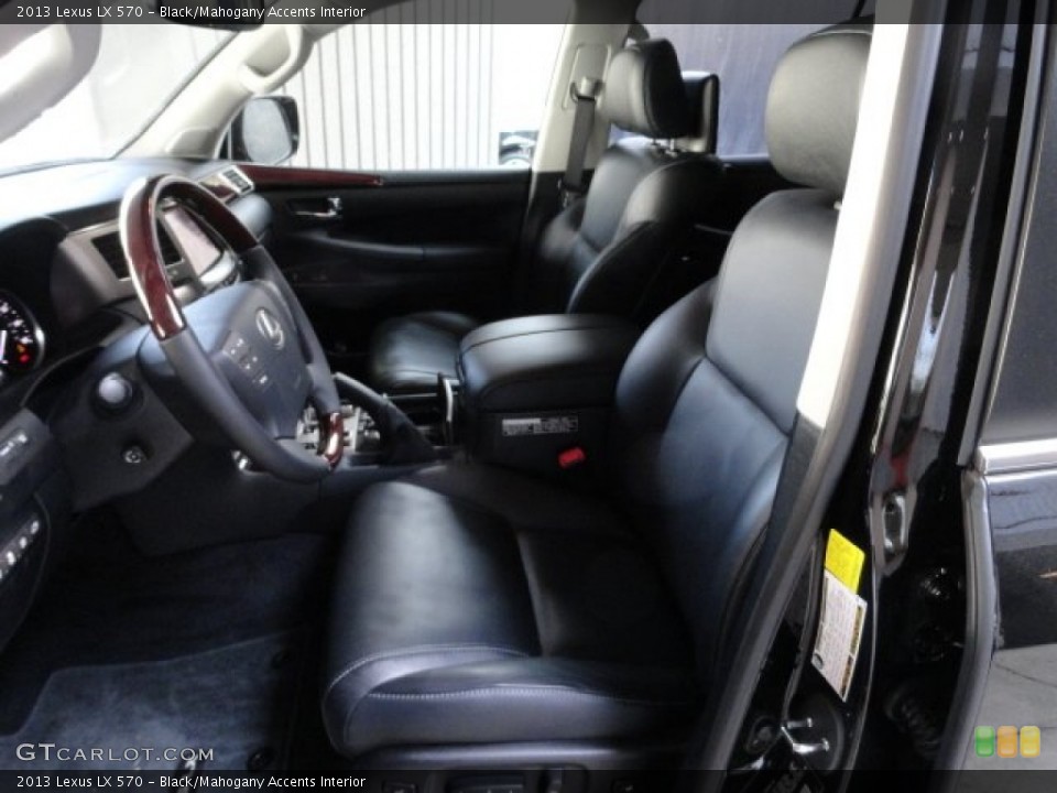 Black/Mahogany Accents Interior Photo for the 2013 Lexus LX 570 #62078900