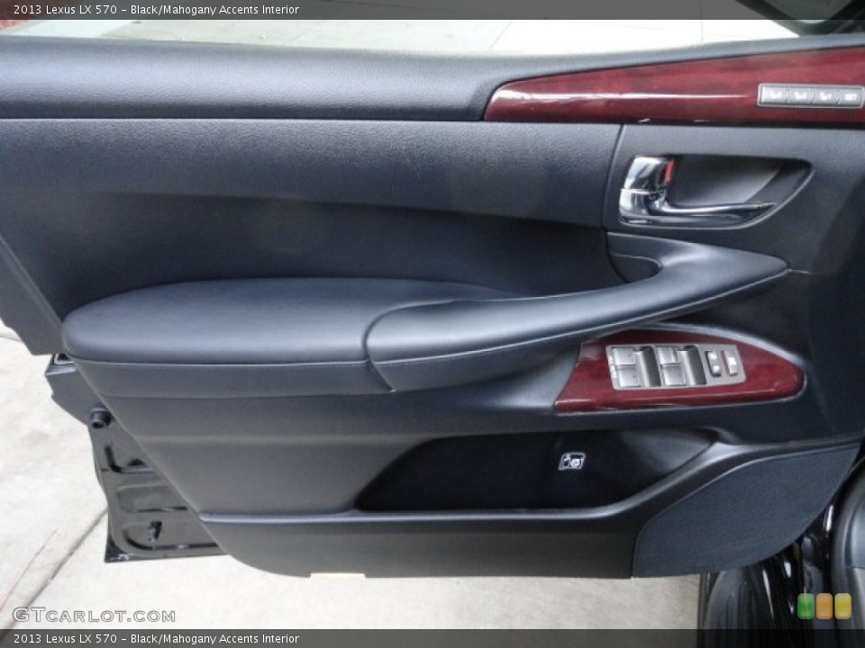 Black/Mahogany Accents Interior Door Panel for the 2013 Lexus LX 570 #62078936