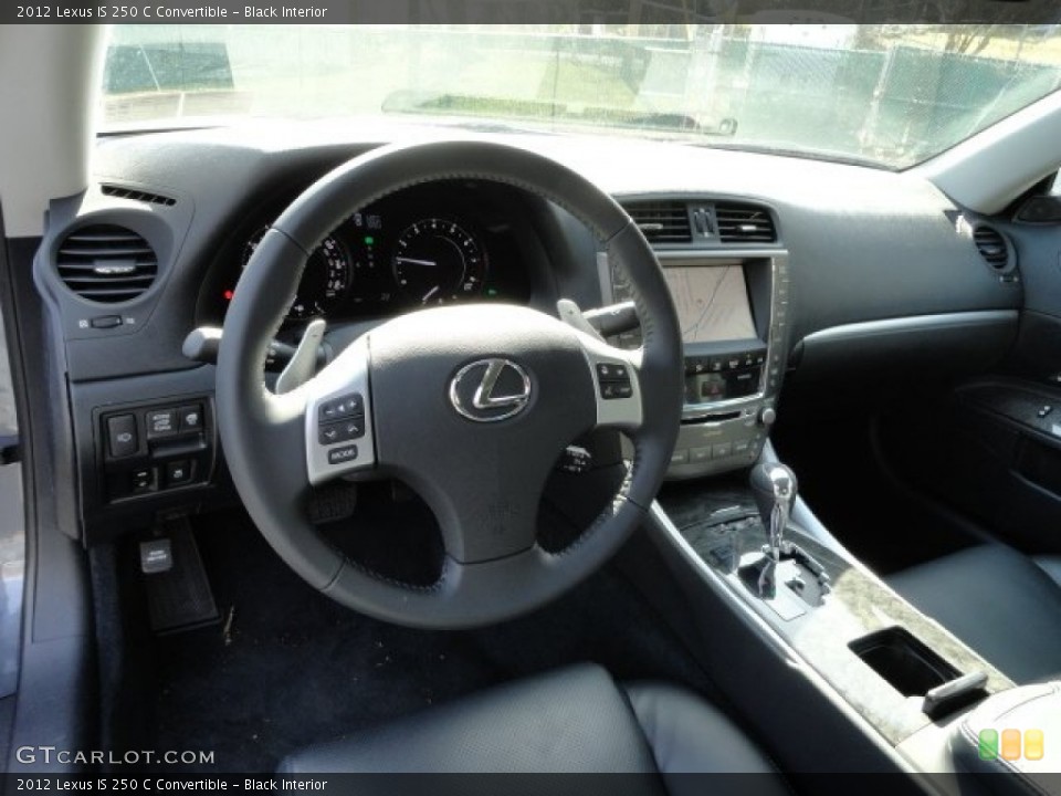 Black Interior Photo for the 2012 Lexus IS 250 C Convertible #62080890