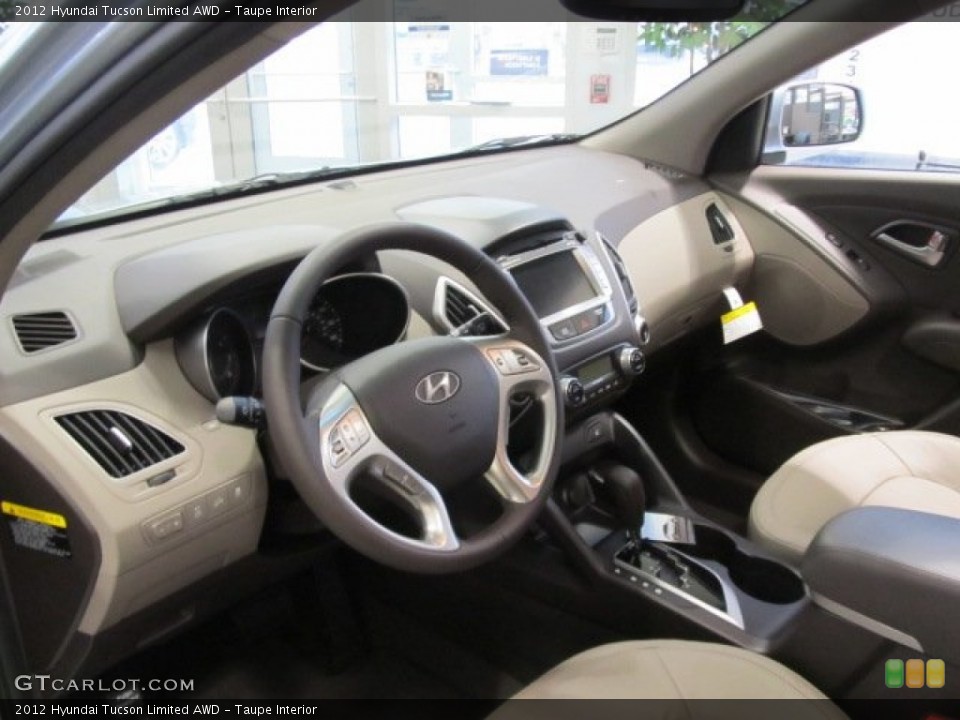 Taupe Interior Photo for the 2012 Hyundai Tucson Limited AWD #62081651