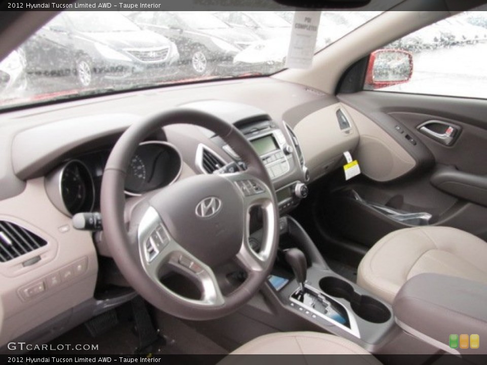 Taupe Interior Photo for the 2012 Hyundai Tucson Limited AWD #62081825