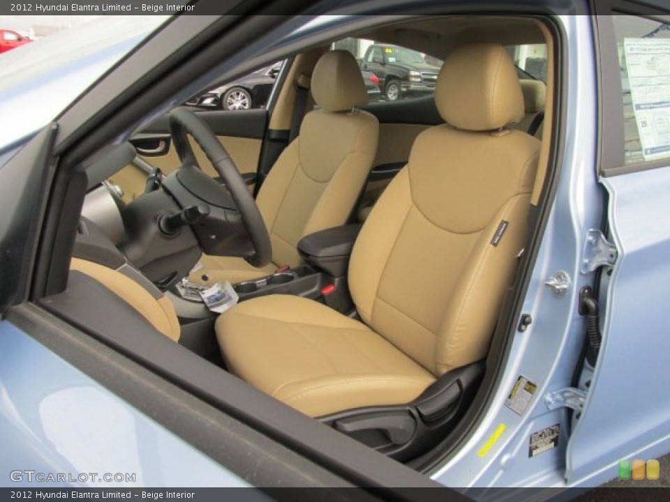 Beige Interior Photo for the 2012 Hyundai Elantra Limited #62082681