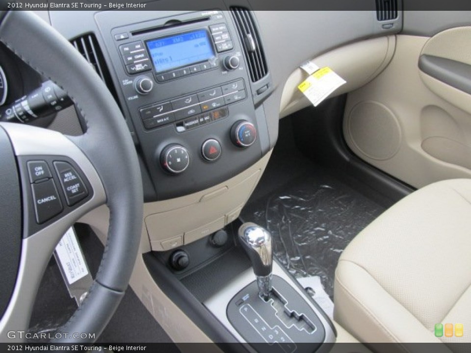 Beige Interior Controls for the 2012 Hyundai Elantra SE Touring #62083850