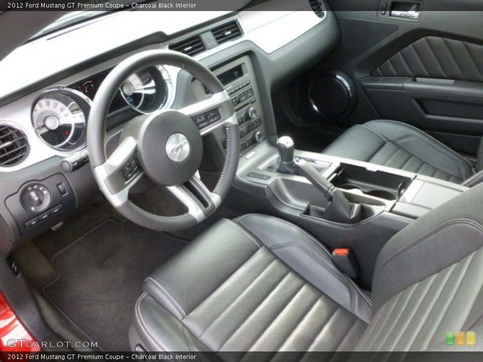 Charcoal Black Interior Prime Interior for the 2012 Ford Mustang GT Premium Coupe #62086429