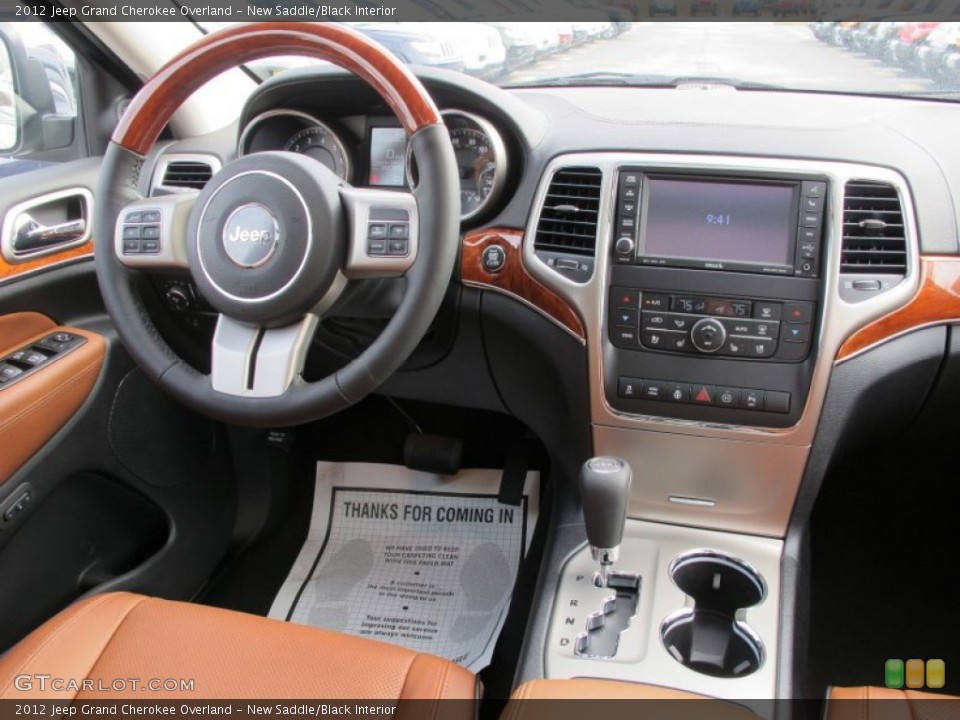 New Saddle/Black Interior Dashboard for the 2012 Jeep Grand Cherokee Overland #62089503