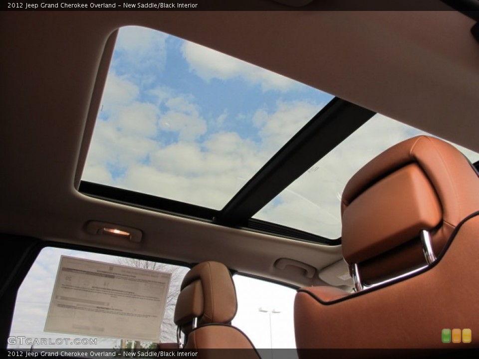 New Saddle/Black Interior Sunroof for the 2012 Jeep Grand Cherokee Overland #62089518