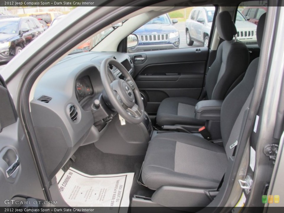 Dark Slate Gray Interior Photo for the 2012 Jeep Compass Sport #62089587