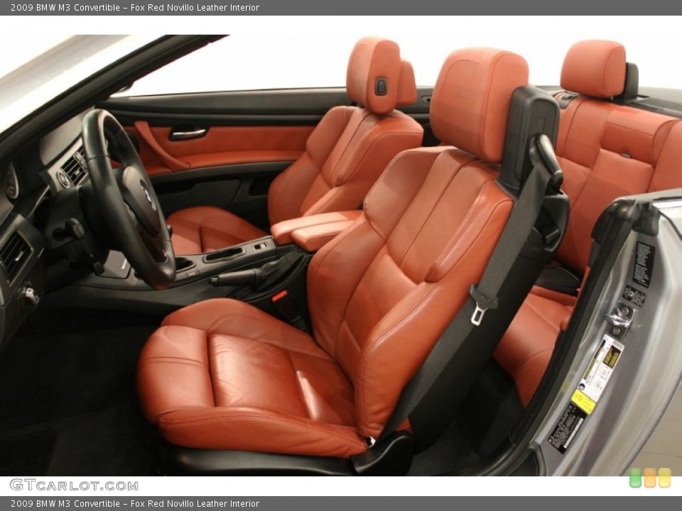 Fox Red Novillo Leather Interior Photo for the 2009 BMW M3 Convertible #62095170