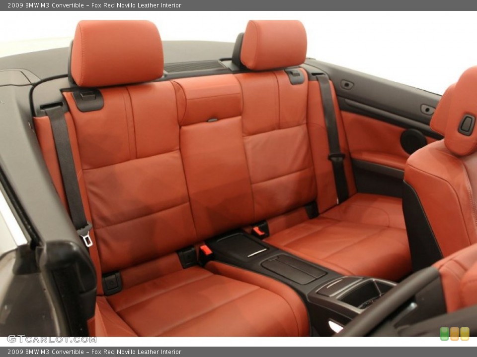 Fox Red Novillo Leather Interior Rear Seat for the 2009 BMW M3 Convertible #62095197