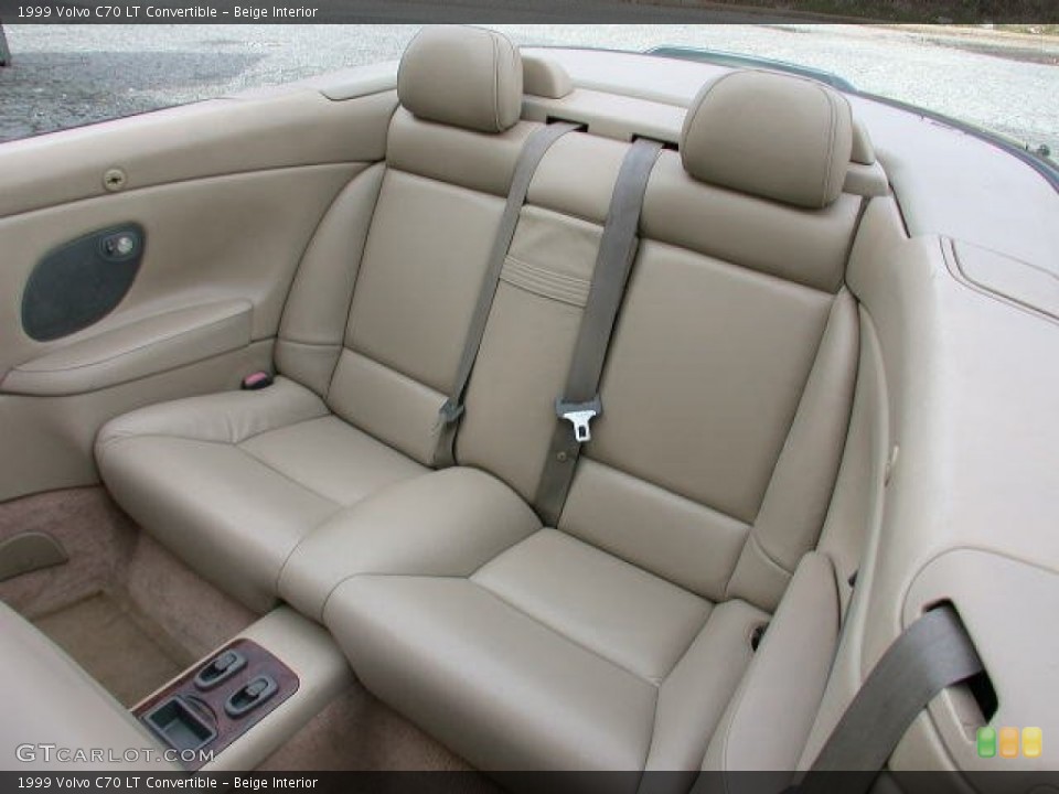 Beige Interior Rear Seat for the 1999 Volvo C70 LT Convertible #62098574
