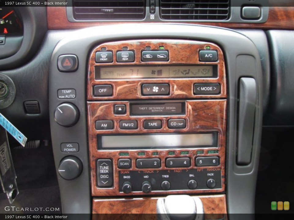 Black Interior Controls for the 1997 Lexus SC 400 #62098994