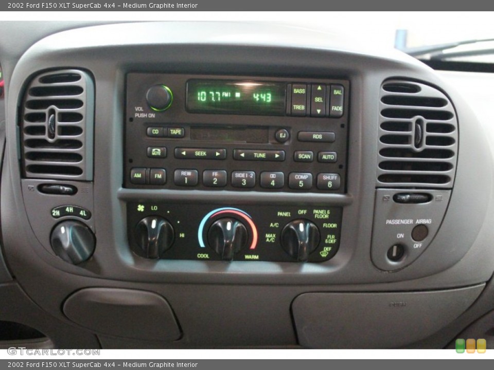 Medium Graphite Interior Controls for the 2002 Ford F150 XLT SuperCab 4x4 #62099810