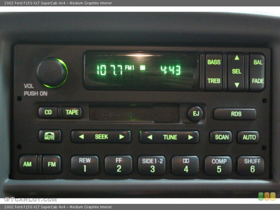 Medium Graphite Interior Audio System for the 2002 Ford F150 XLT SuperCab 4x4 #62099818