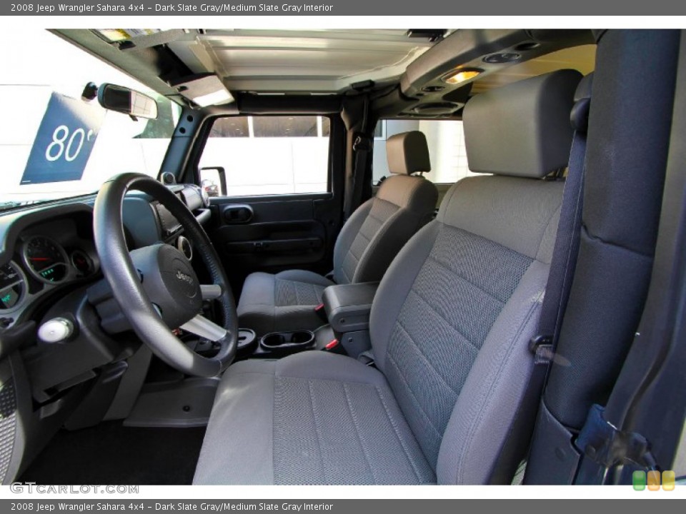 Dark Slate Gray/Medium Slate Gray Interior Photo for the 2008 Jeep Wrangler Sahara 4x4 #62100328