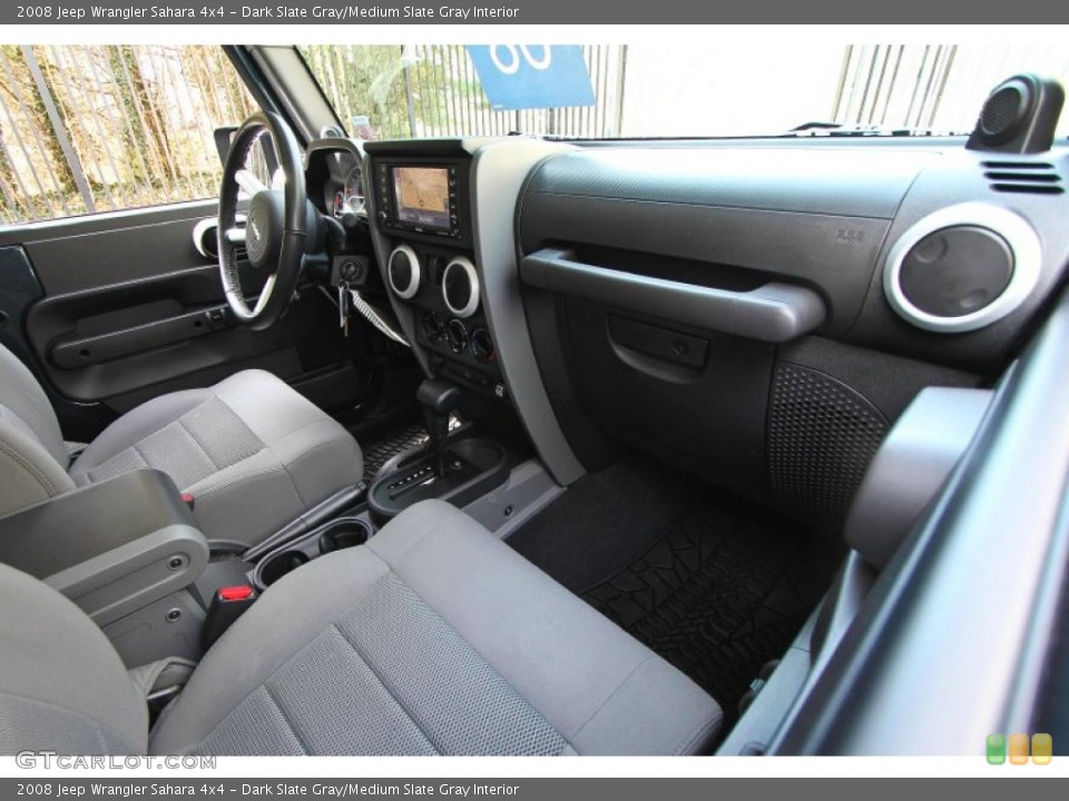 Dark Slate Gray/Medium Slate Gray Interior Dashboard for the 2008 Jeep Wrangler Sahara 4x4 #62100348