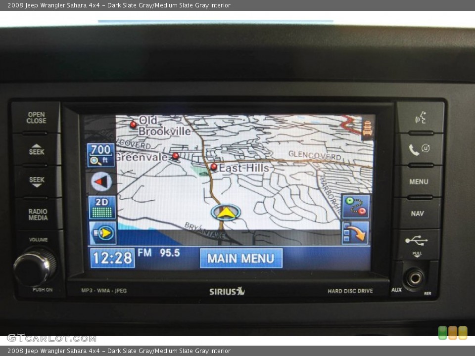 Dark Slate Gray/Medium Slate Gray Interior Navigation for the 2008 Jeep Wrangler Sahara 4x4 #62100368