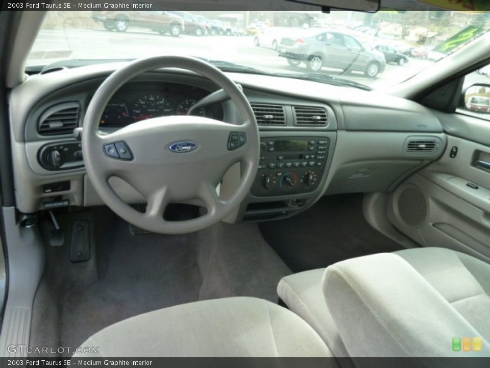 Medium Graphite Interior Dashboard for the 2003 Ford Taurus SE #62100656