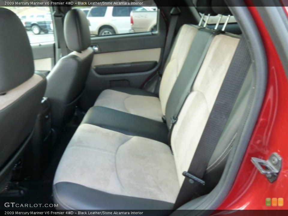 Black Leather/Stone Alcantara Interior Photo for the 2009 Mercury Mariner V6 Premier 4WD #62100772