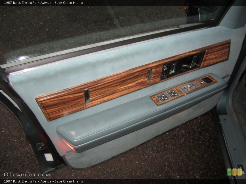 Sage Green Interior Door Panel for the 1987 Buick Electra Park Avenue #62101194