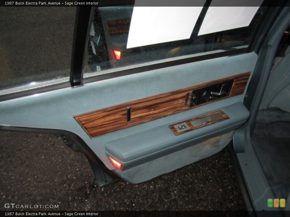 Sage Green Interior Door Panel for the 1987 Buick Electra Park Avenue #62101210