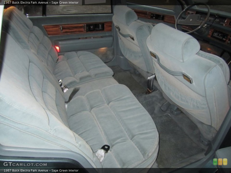 Sage Green 1987 Buick Electra Interiors