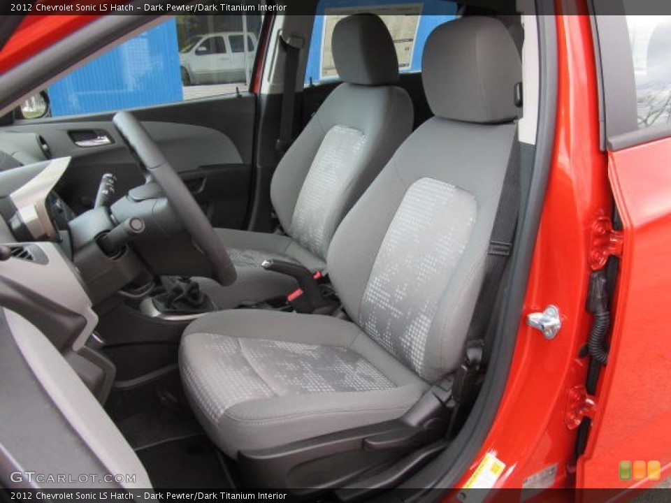 Dark Pewter/Dark Titanium Interior Front Seat for the 2012 Chevrolet Sonic LS Hatch #62106249