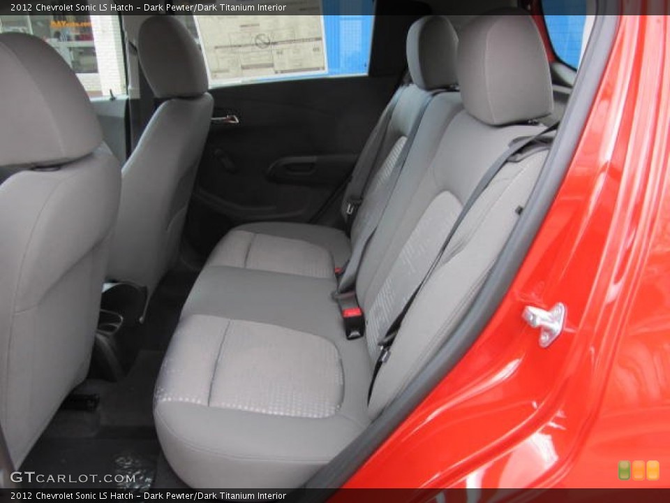 Dark Pewter/Dark Titanium Interior Rear Seat for the 2012 Chevrolet Sonic LS Hatch #62106260