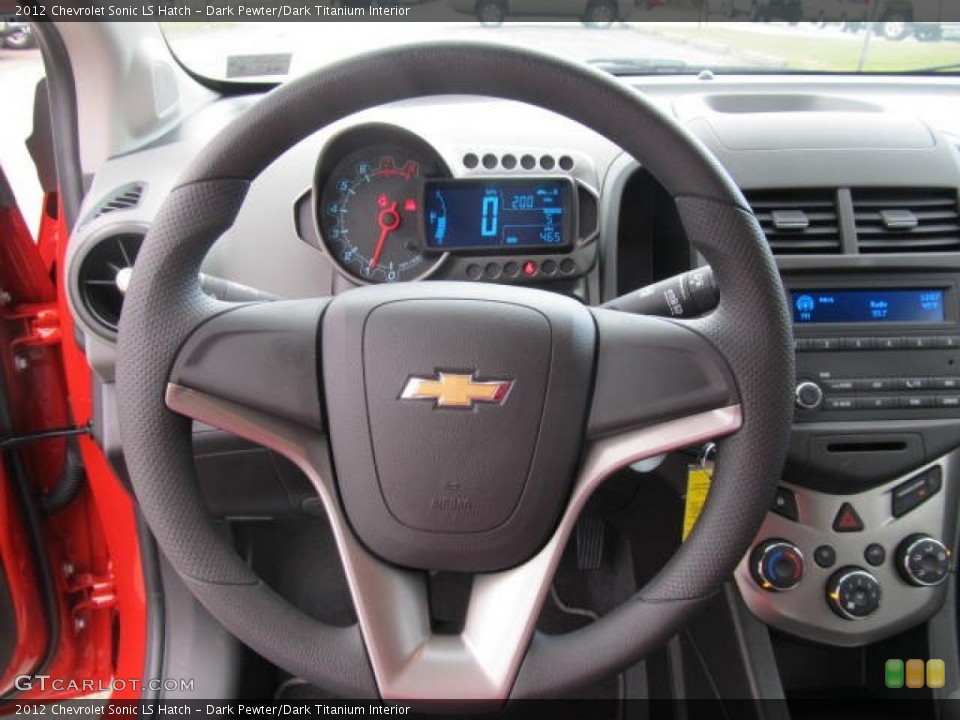 Dark Pewter/Dark Titanium Interior Steering Wheel for the 2012 Chevrolet Sonic LS Hatch #62106269