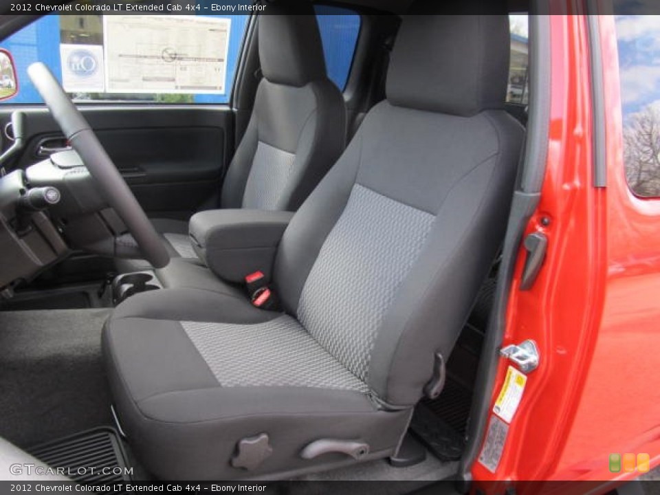 Ebony Interior Photo for the 2012 Chevrolet Colorado LT Extended Cab 4x4 #62106514