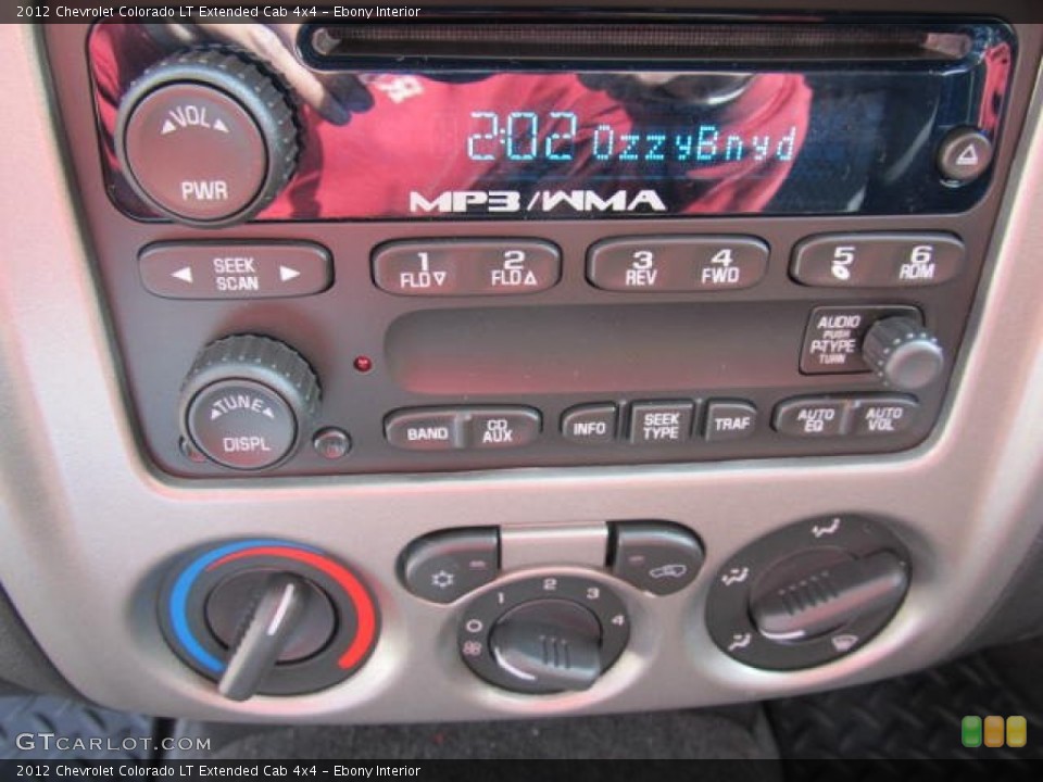 Ebony Interior Audio System for the 2012 Chevrolet Colorado LT Extended Cab 4x4 #62106539