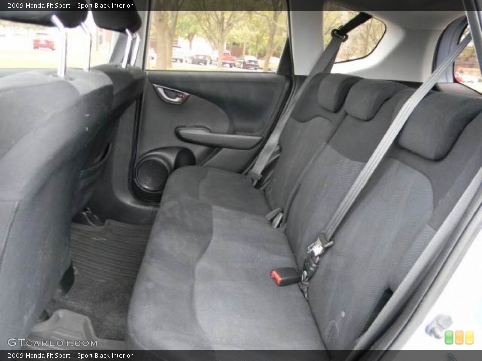 Sport Black Interior Rear Seat for the 2009 Honda Fit Sport #62106635