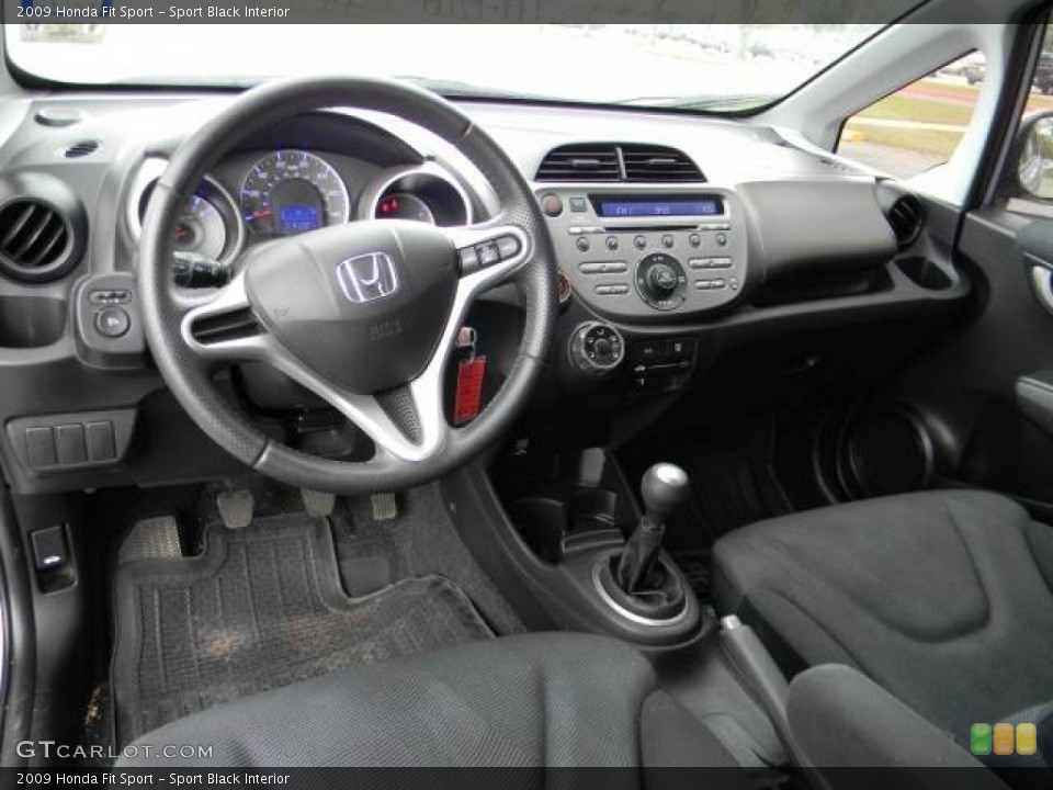 Sport Black Interior Dashboard for the 2009 Honda Fit Sport #62106662